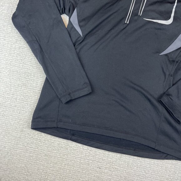 Arcticwear Arctic Cat Pullover Mens Medium 1/4 Zip Black Shirt Jacket - Picture 4 of 13